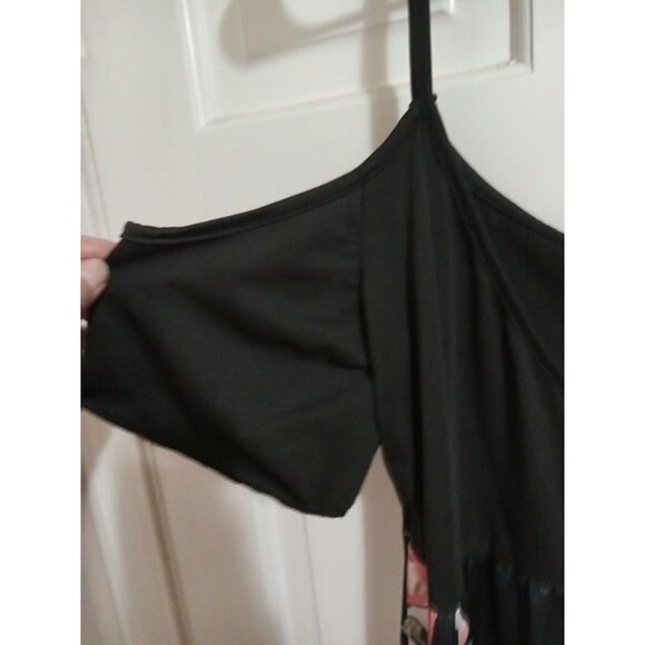 Black Floral Dress - Picture 3 of 4